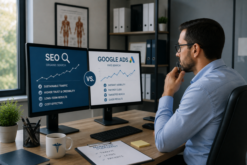SEO vs. Google Ads for Medical Practices: Which Wins in 2026?