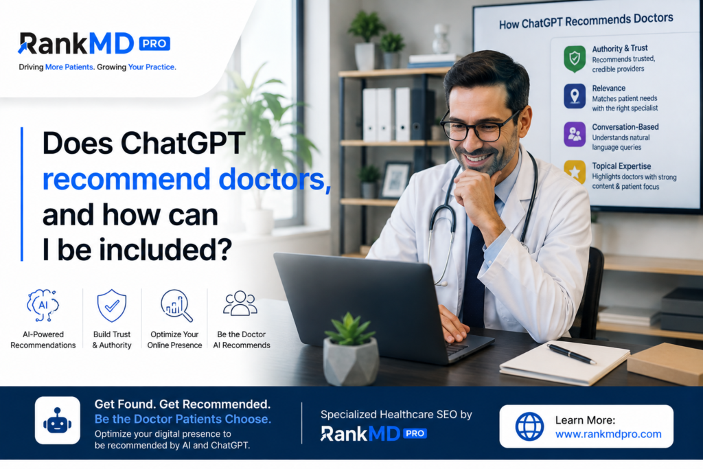 Does ChatGPT Recommend Doctors, and How Can I Be Included?