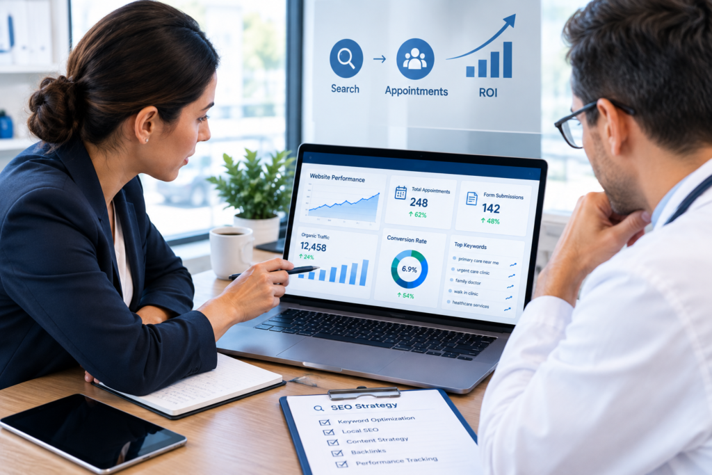 Medical Practice Website optimization strategy to increase patient inquiries and appointments
