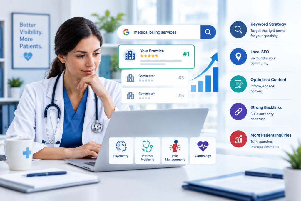 Healthcare SEO in San Francisco California for medical practice visibility