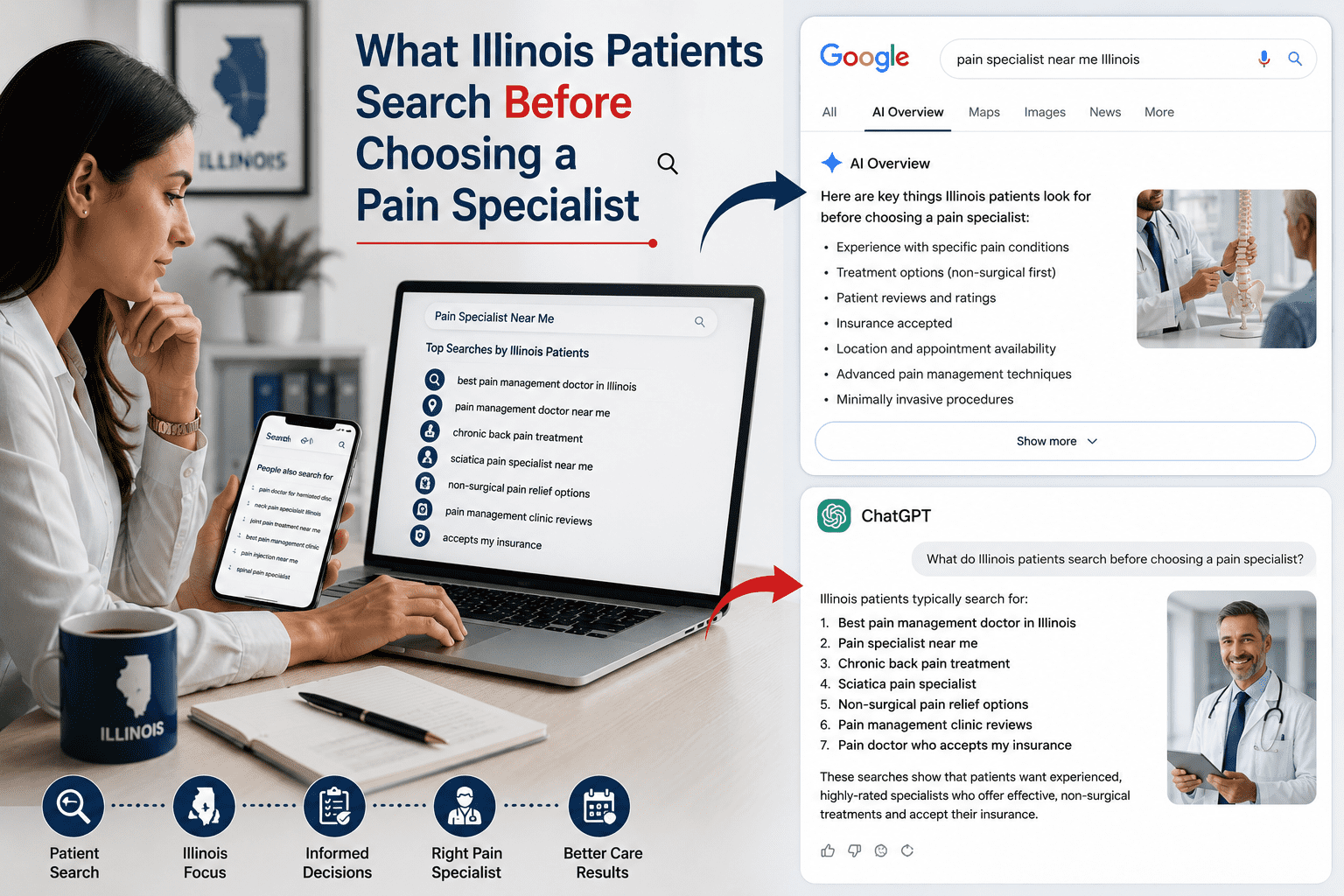 Pain Management SEO Services in Illinois for local patient acquisition